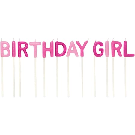 Creative Converting Birthday Girl Pick Candles, 3", 144PK 101045